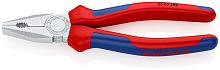 0305200SB KNIPEX Плоскогубцы комбинированные, 200 мм, хром, 2-комп ручки, SB