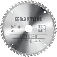 36952-210-30 KRAFTOOL  Precision, 210 х 30 мм, 48Т, пильный диск по дереву