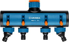 8-426313_z02  GRINDA PROLine TS-4, 3/4"-1", распределитель четырехканальный, поливочный, с внутренней резьбой