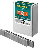 31789-20 KRAFTOOL  20 мм скобы для степлера узкие тип 55, 5000 шт