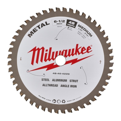48404220 MILWAUKEE Пильный диск для циркулярной пилы по металлу 165x5/8x1,6x48 (замена для 48404015) 48404220 MILWAUKEE Пильный диск для циркулярной пилы по металлу 165x5/8x1,6x48 (замена для 48404015)