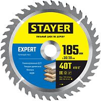 3682-185-30-40_z01 STAYER  Expert, 185 x 30/20 мм, 40Т, точный рез, пильный диск по дереву