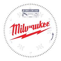 4932471323 MILWAUKEE  Пильный диск для торцовочной пилы по алюминию305x30x3,0x96 трапецевидный зуб/плоский зуб отрицат. угол (замена для 4932352143)