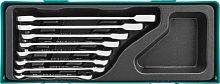 W45308SP Набор ключей гаечных комбинированных трещоточных в ложементе, 8-19 мм, 8 предметов Jonnesway