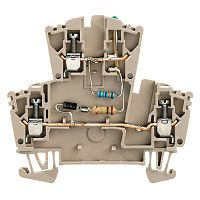 Проходная клемма Weidmuller WDK 2.5 LD/GN 1D 2R 230 1303670000