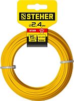 75010-2.4  Леска для триммера ЗВЕЗДА 2.4 мм 15 м STEHER