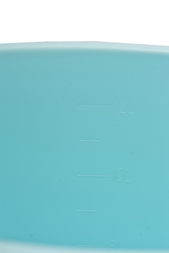 Ведро пластмассовое круглое 12л, с крышкой, бирюзовое ТМ Elfe 92959 фото 3