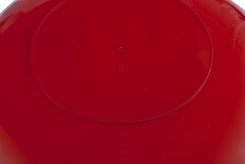 Таз пластмассовый круглый 16 л красный ТМ Elfe / 92986 фото 2